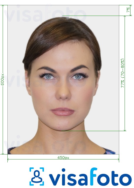 Пример результата: правильная фотография на визу или паспорт, которую вы получите